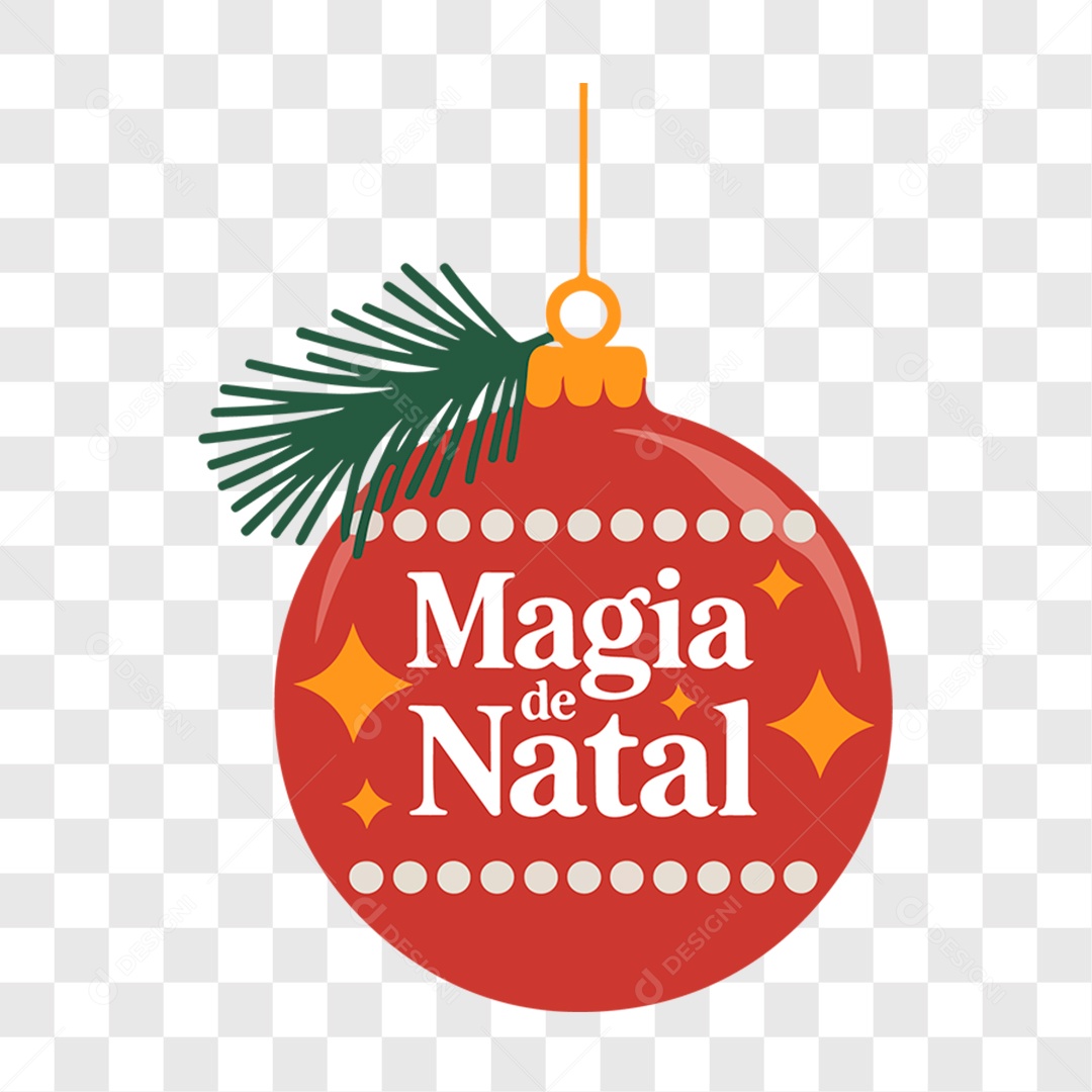 Lettering Magia de Natal EPS + PNG