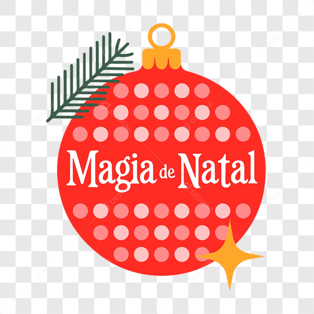 Lettering Magia de Natal EPS + PNG