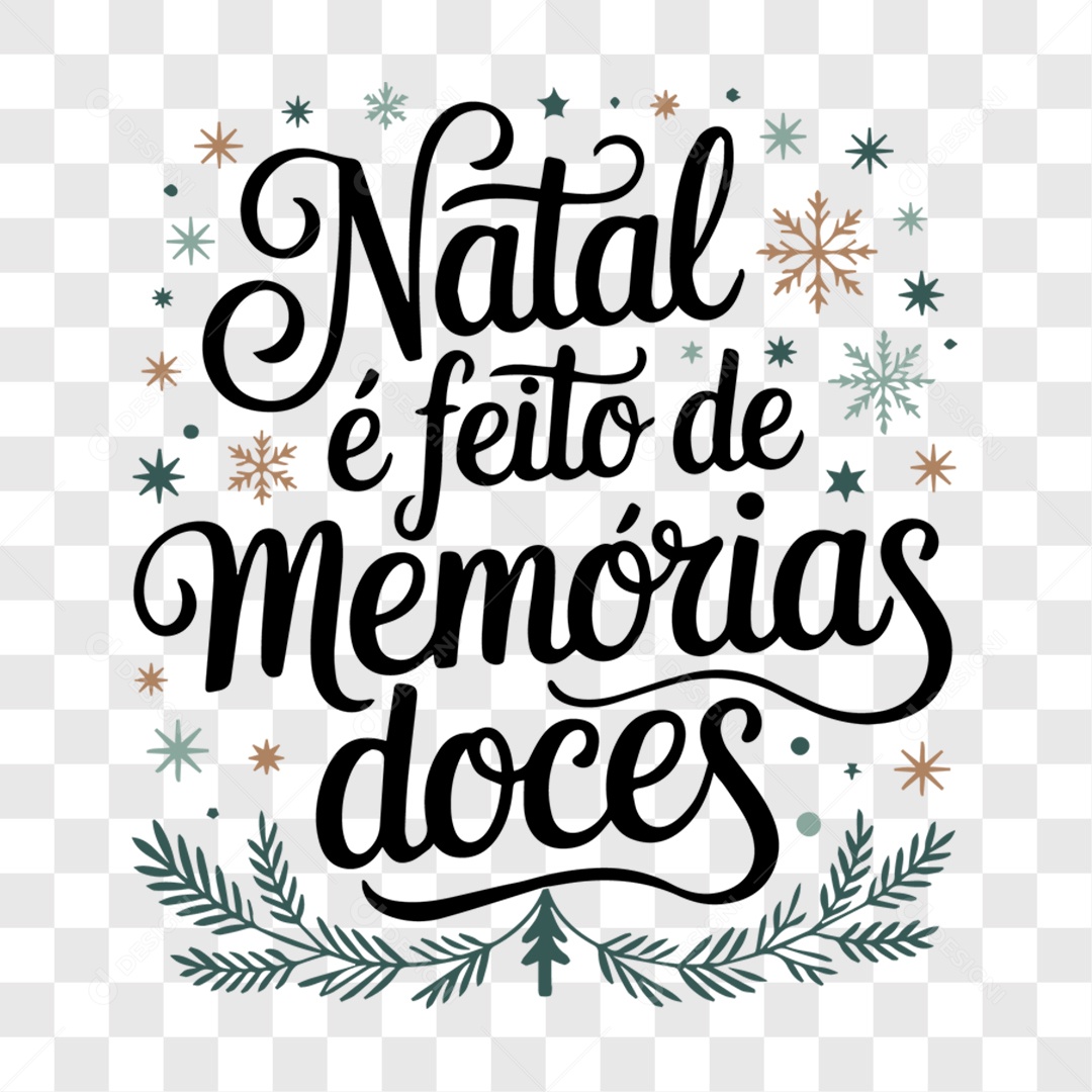 Lettering Natal EPS + PNG