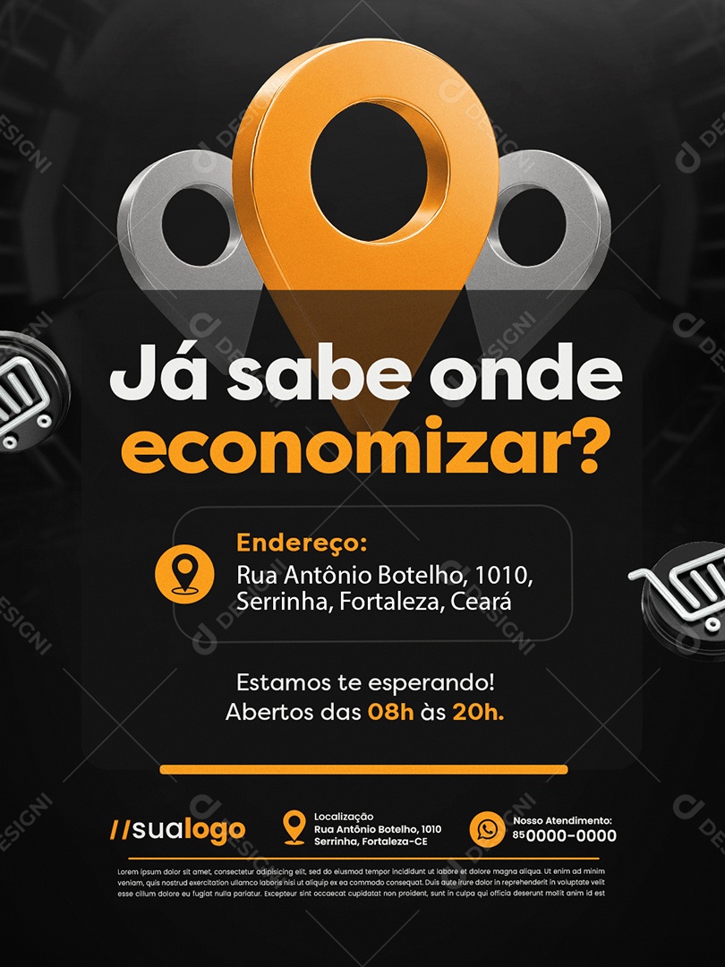 Black Friday Supermercado Já Sabe Onde Economizar Social Media PSD Editável