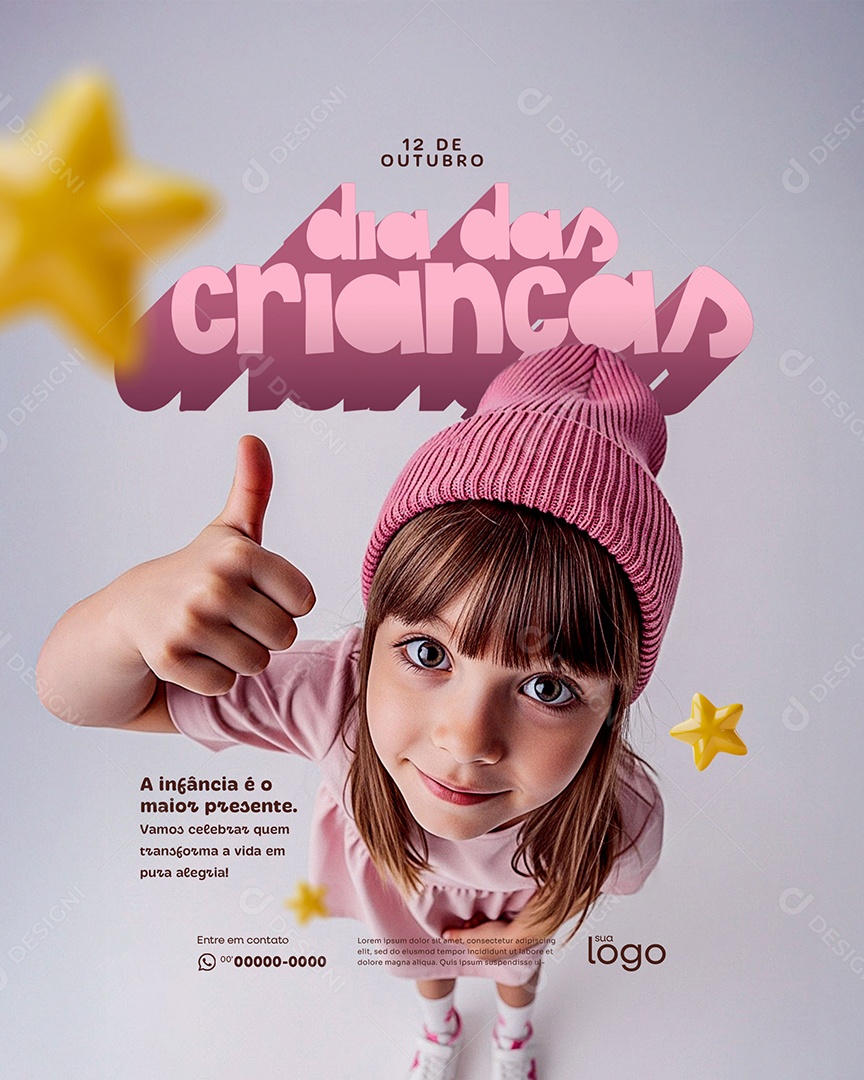Feliz Dia das Crianças 12 de Outubro Social Media PSD Editável