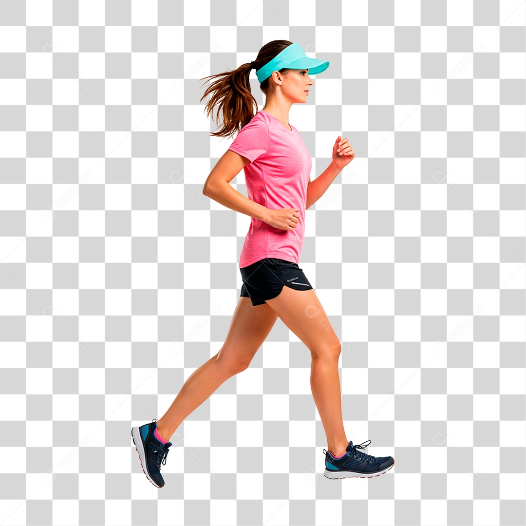 Mulher Correndo PNG Transparente