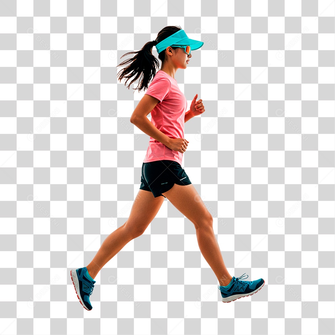 Mulher Correndo PNG Transparente