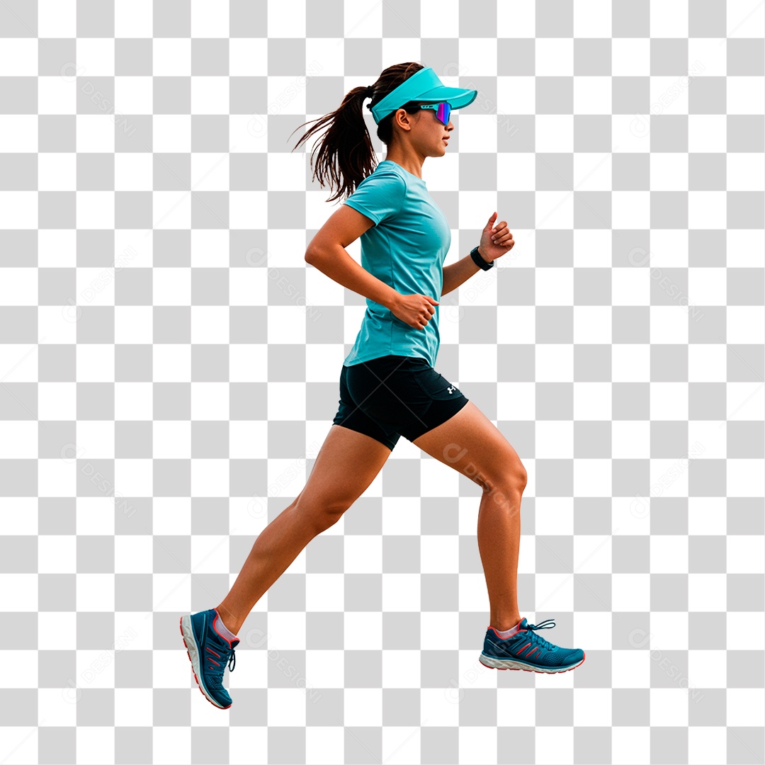 Mulher Correndo PNG Transparente