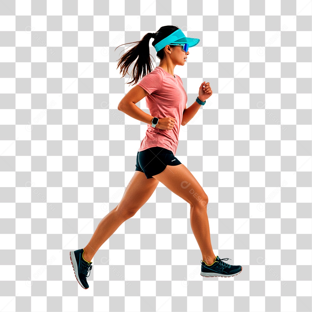 Mulher Correndo PNG Transparente