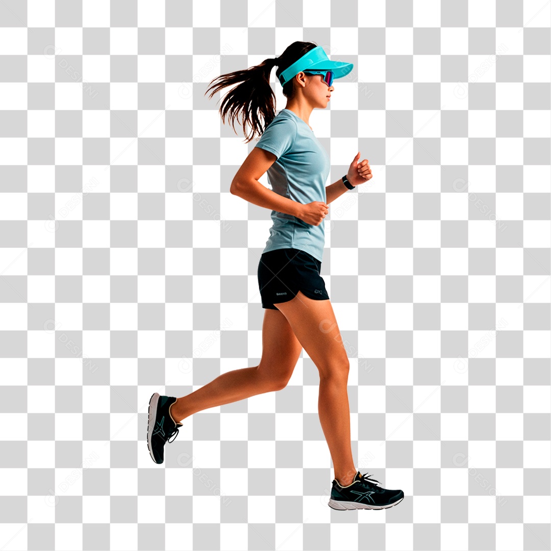 Mulher Correndo PNG Transparente