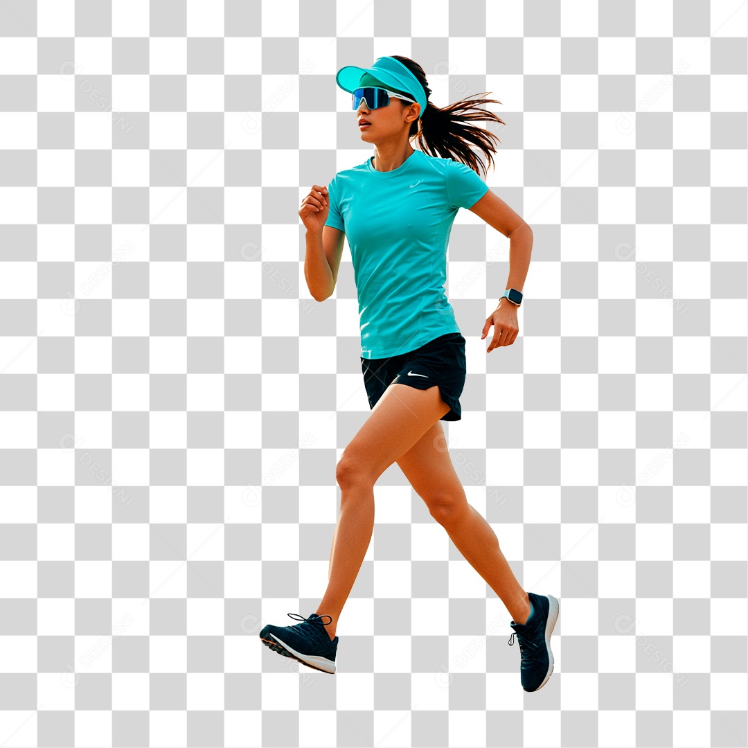 Mulher Correndo PNG Transparente
