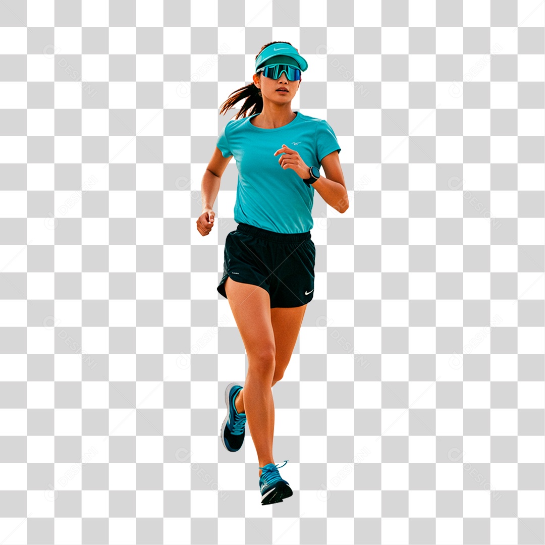 Mulher Correndo PNG Transparente