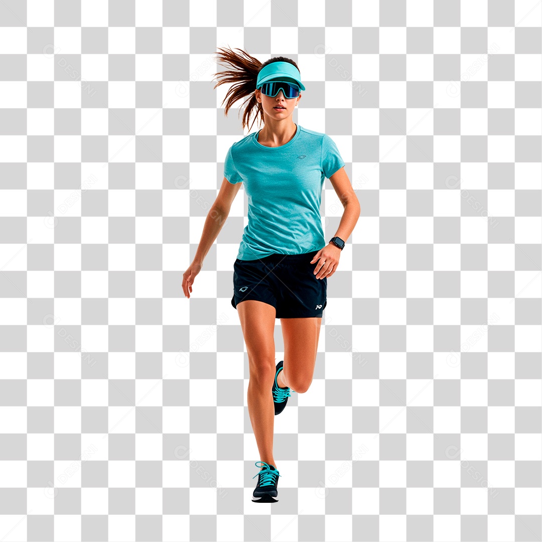 Mulher Correndo PNG Transparente