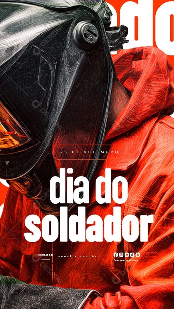 Story Dia do Soldador 23 de Setembro Social Media PSD Editável