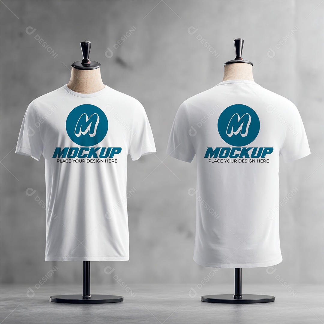 Mockup de Camisetas Masculina PSD Editável