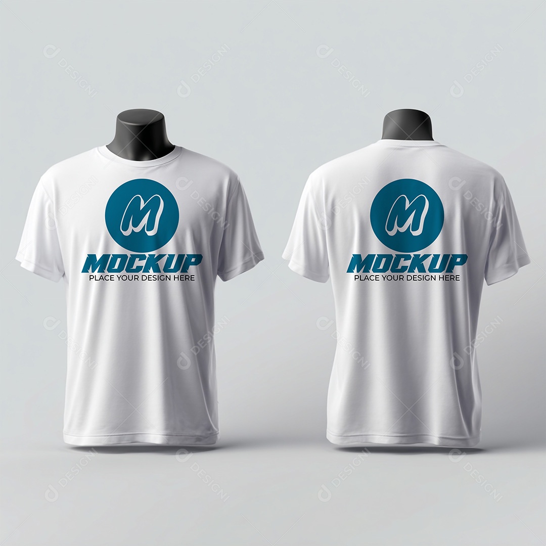 Mockup de Camisetas Masculina PSD Editável
