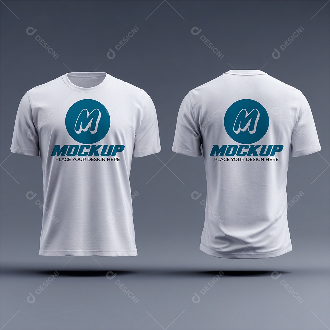Mockup de Camisetas Masculina PSD Editável