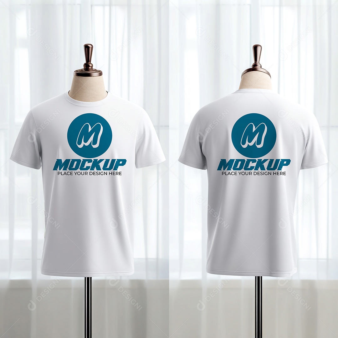 Mockup de Camisetas Masculina PSD Editável