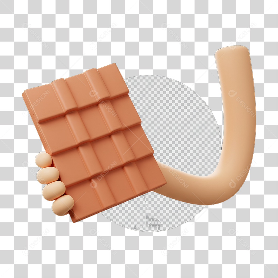 Elemento 3D Mão Segurando Telhas PNG Transparente