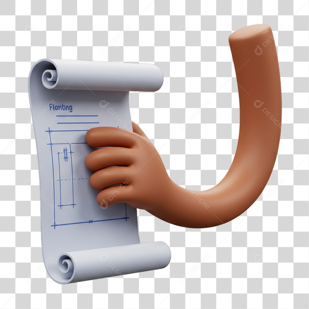 Mão Segurando Folha Documento PNG Transparente