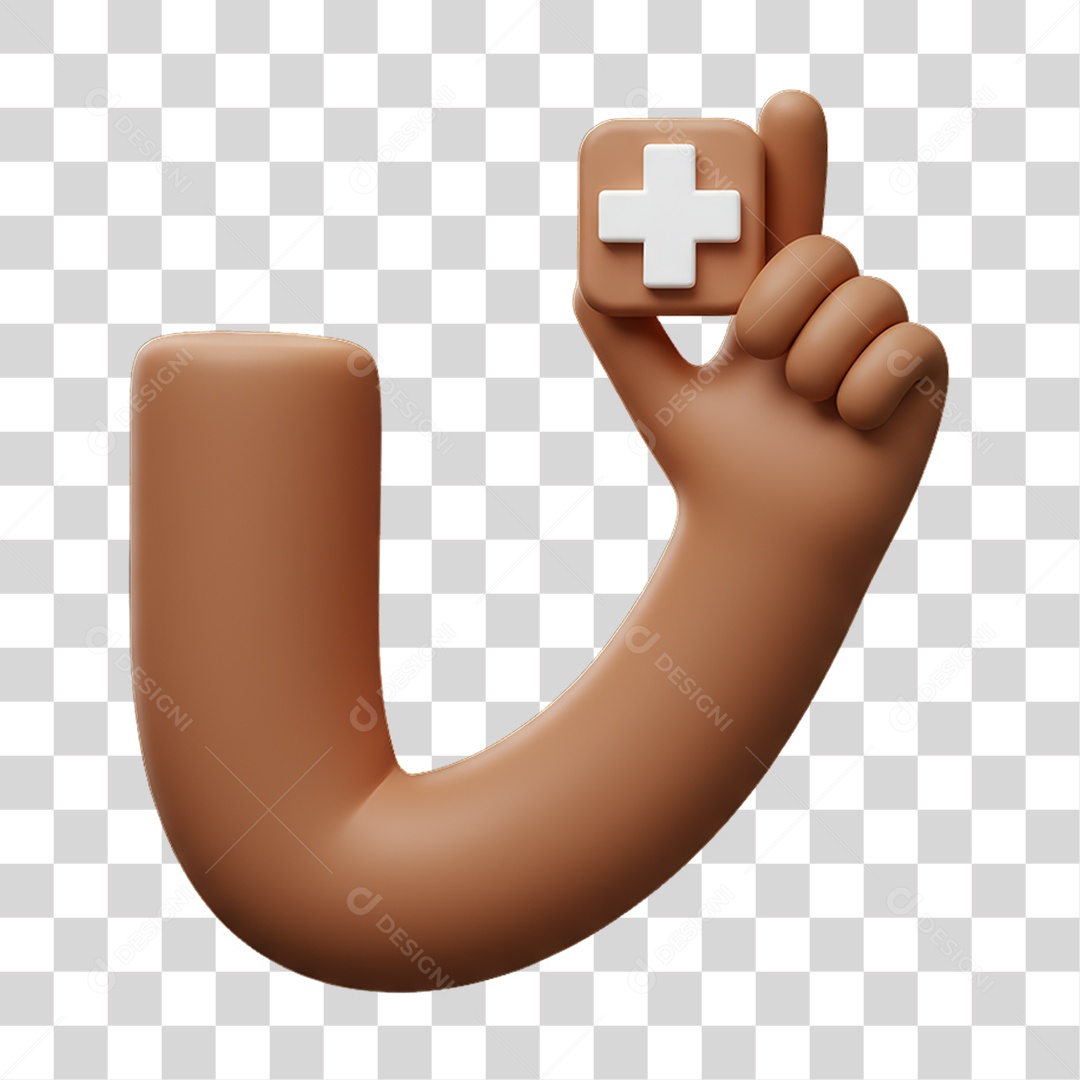 Mão Segurando Caixa com Símbolo Mais PNG Transparente