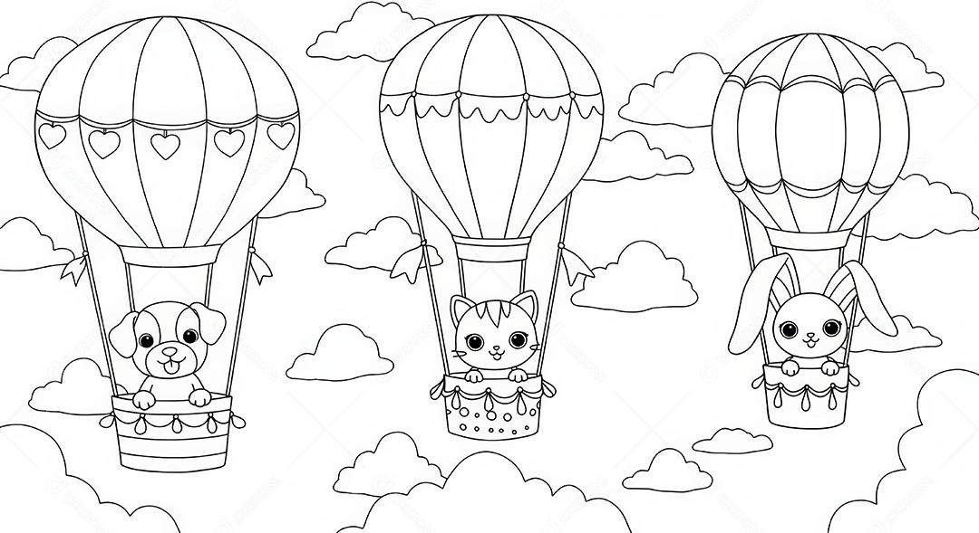 Desenho para colorir de animal.