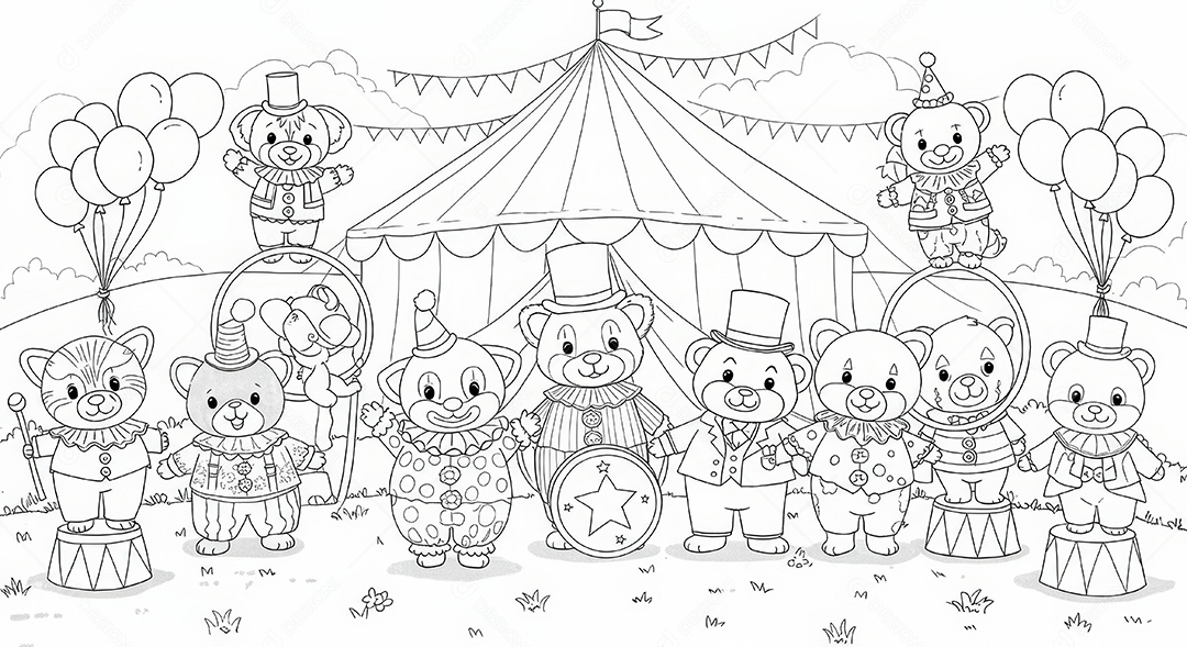 Desenho para colorir de animal.