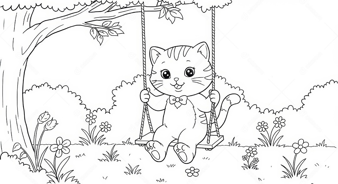 Desenho para colorir de animal.