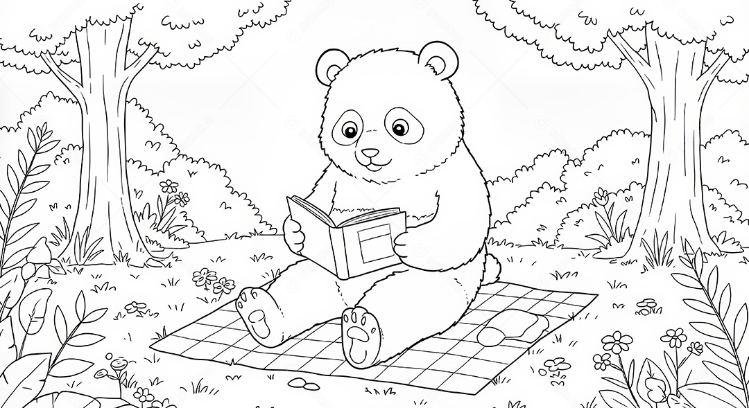 Desenho para colorir de animal.