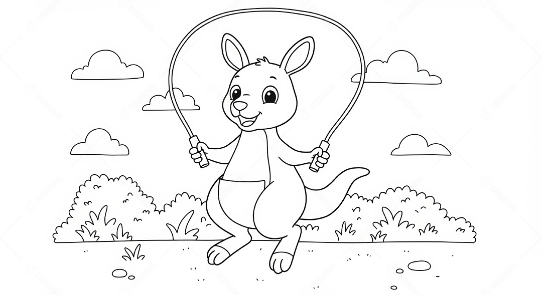 Desenho para colorir de animal.