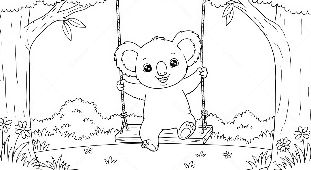 Desenho para colorir de animal.