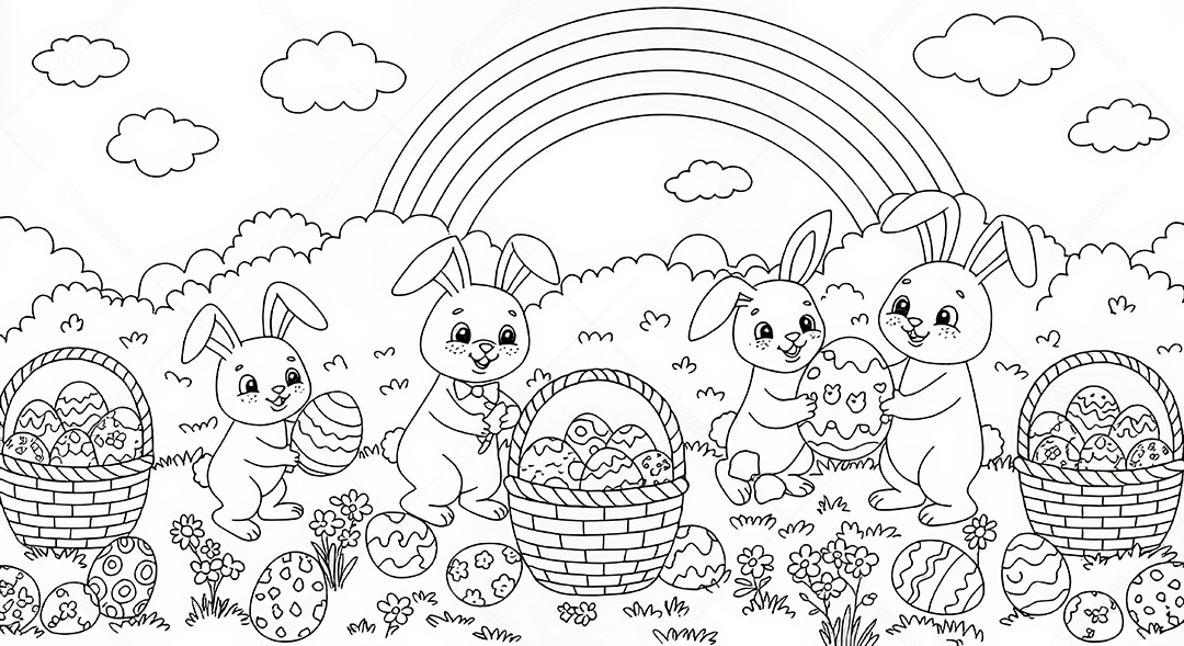 Desenho para colorir de animal.