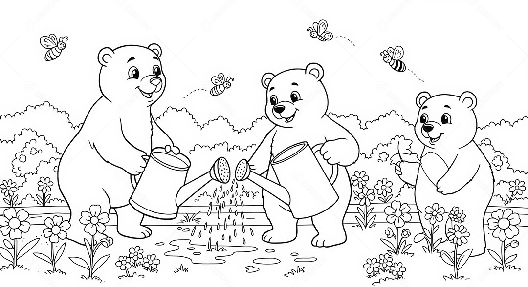 Desenho para colorir de animal.