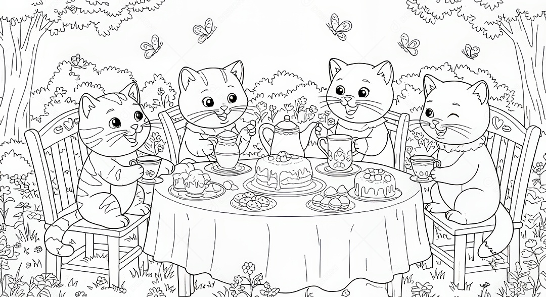 Desenho para colorir de animal.