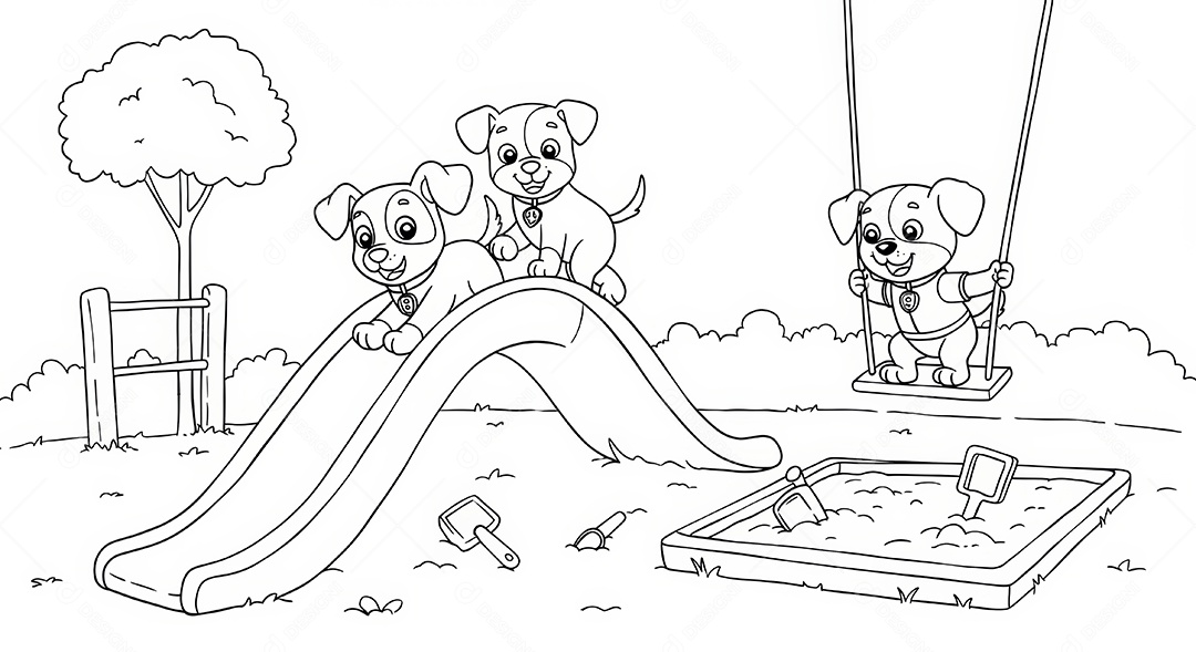 Desenho para colorir de animal.