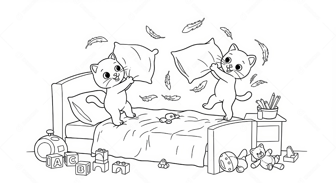 Desenho para colorir de animal.