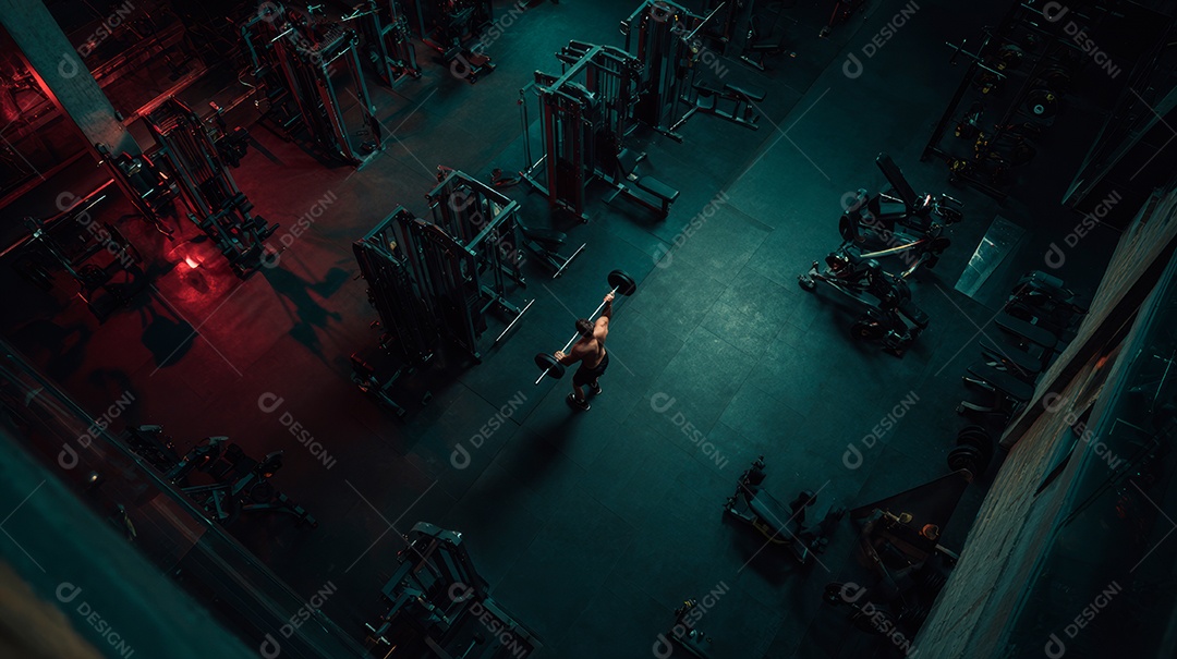 Retrato realista de interior de academia vazia.