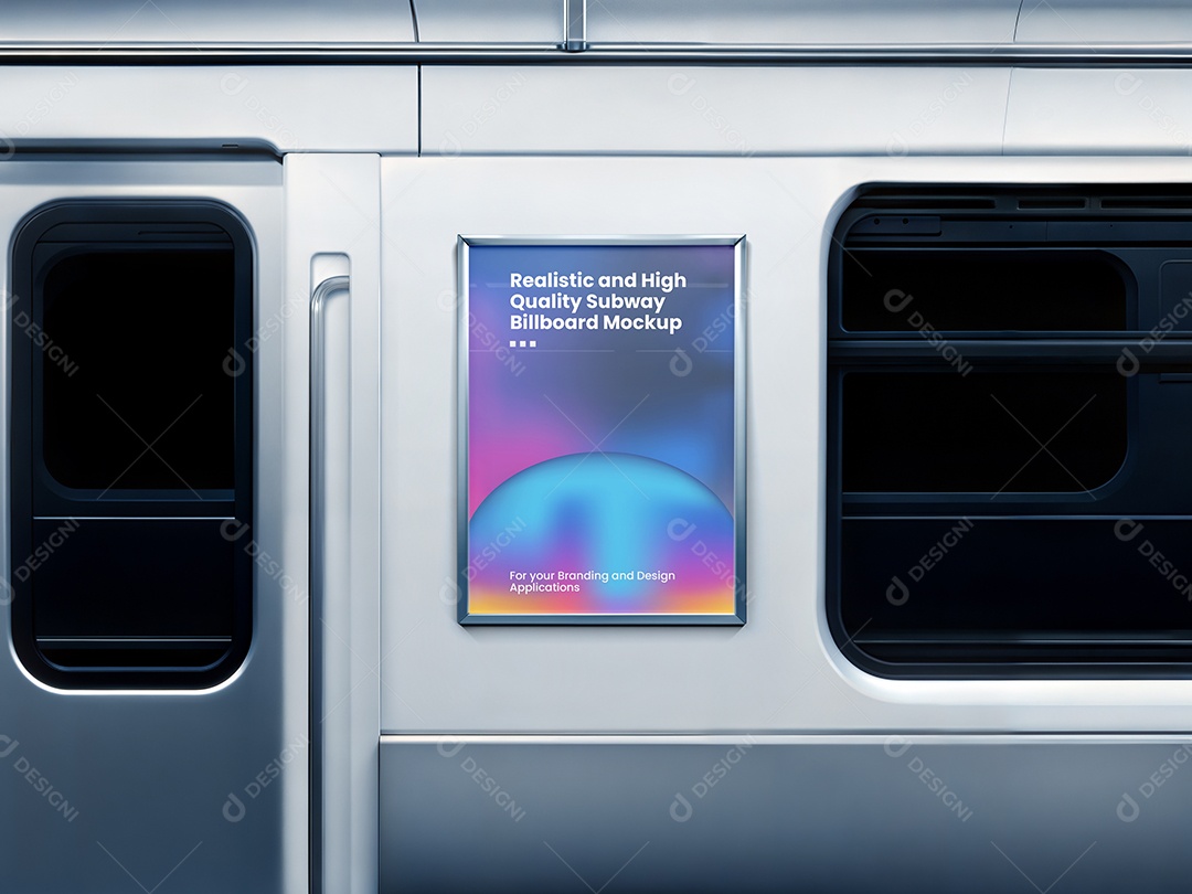 Mockup de Publicidade para Metrô – PSD com Camadas Personalizáveis