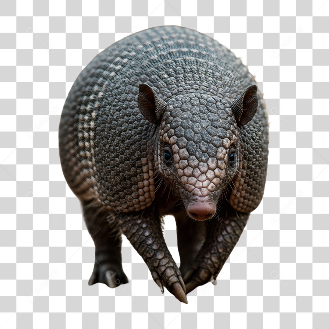 Tatu Animal Silvestre PNG Transparente