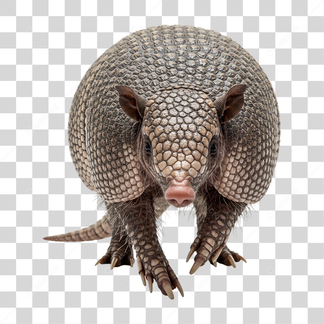 Tatu Animal Silvestre PNG Transparente