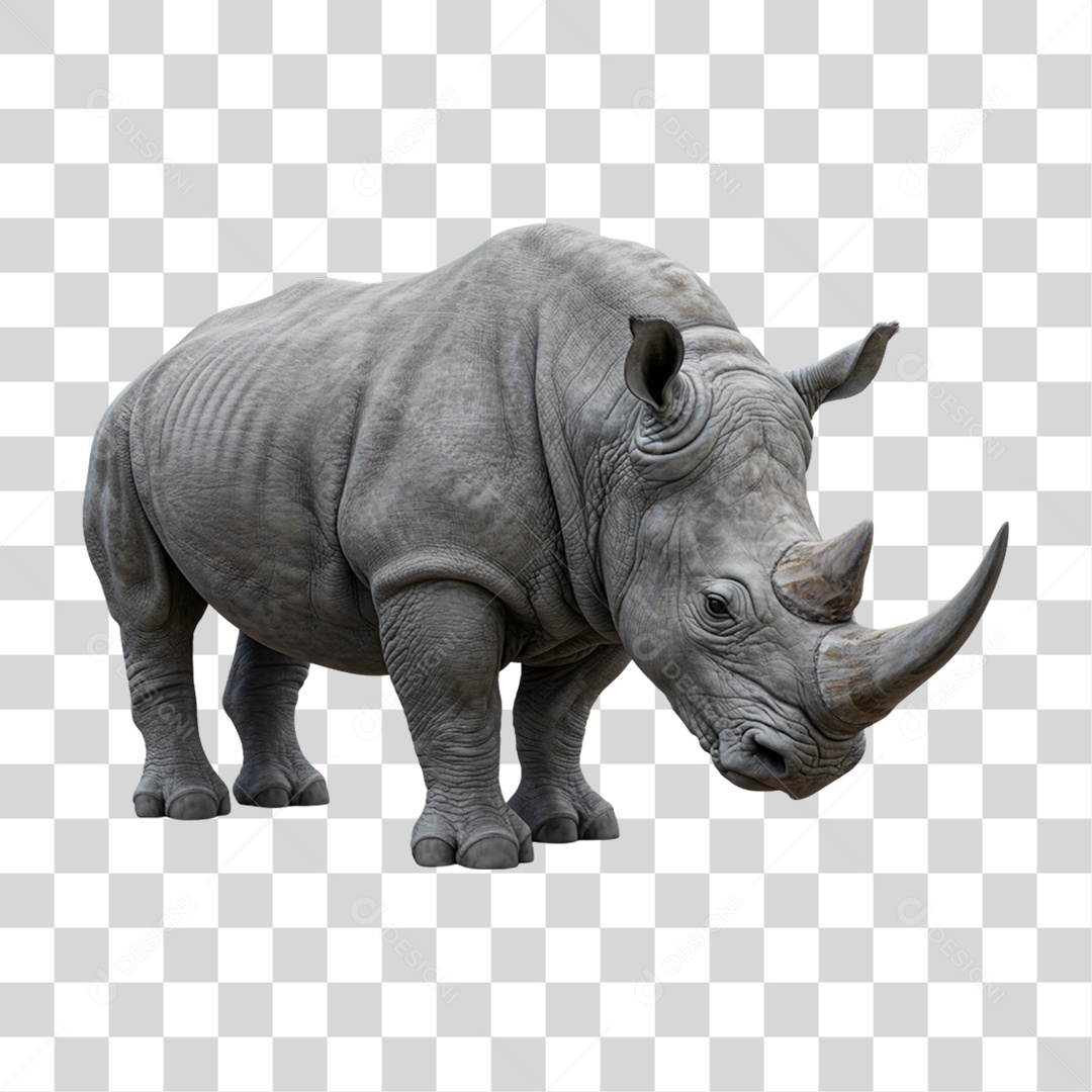 Rinoceronte Animal Silvestre PNG Transparente