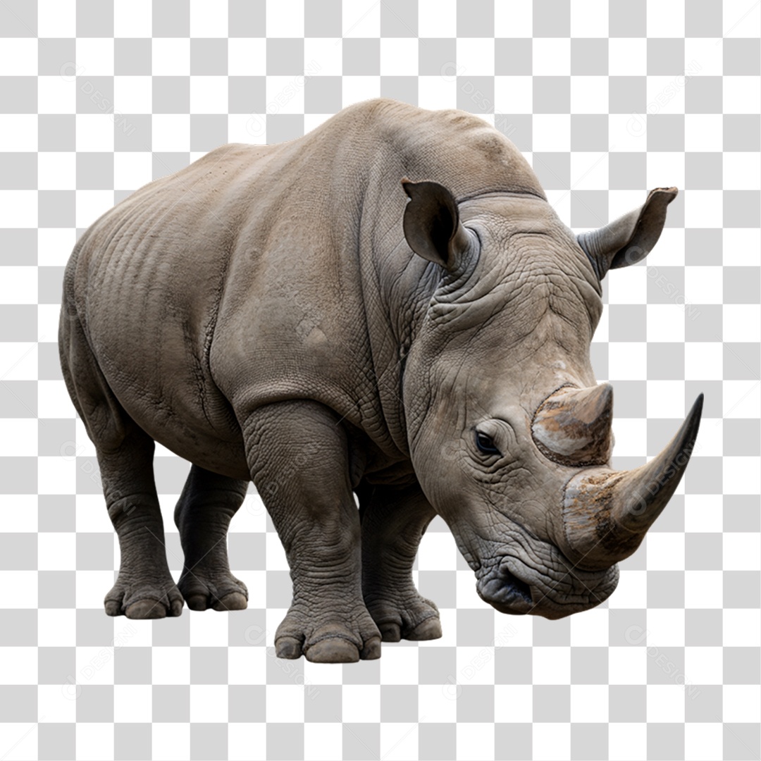 Rinoceronte Animal Silvestre PNG Transparente