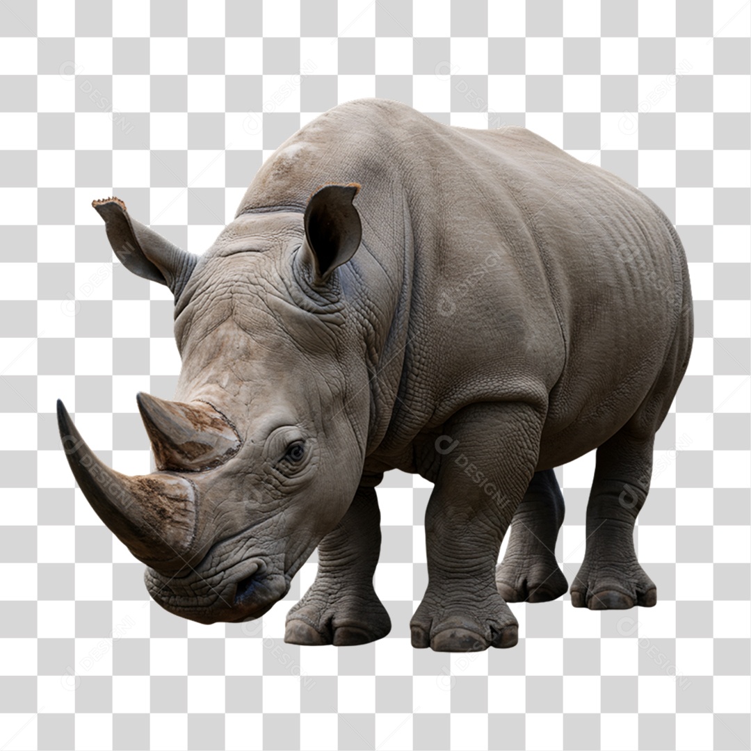 Rinoceronte Animal Silvestre PNG Transparente