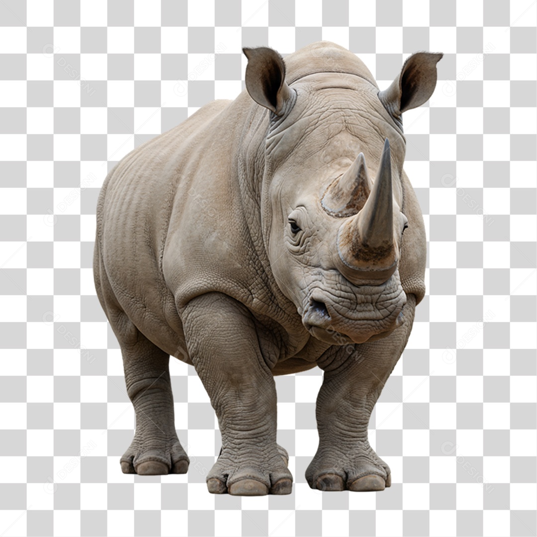 Rinoceronte Animal Silvestre PNG Transparente
