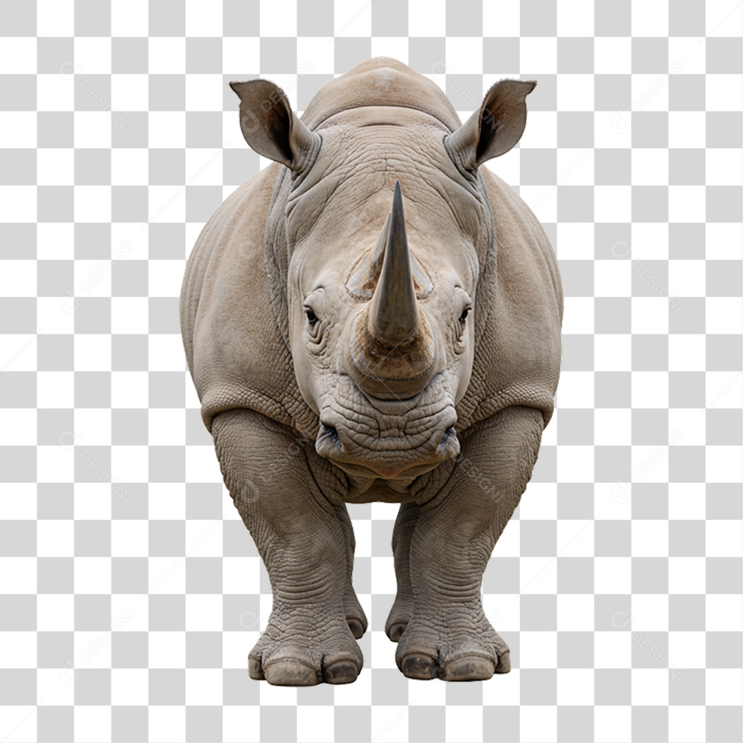 Rinoceronte Animal Silvestre PNG Transparente