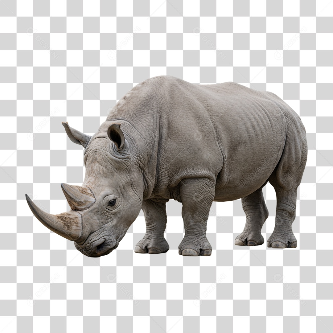 Rinoceronte Animal Silvestre PNG Transparente
