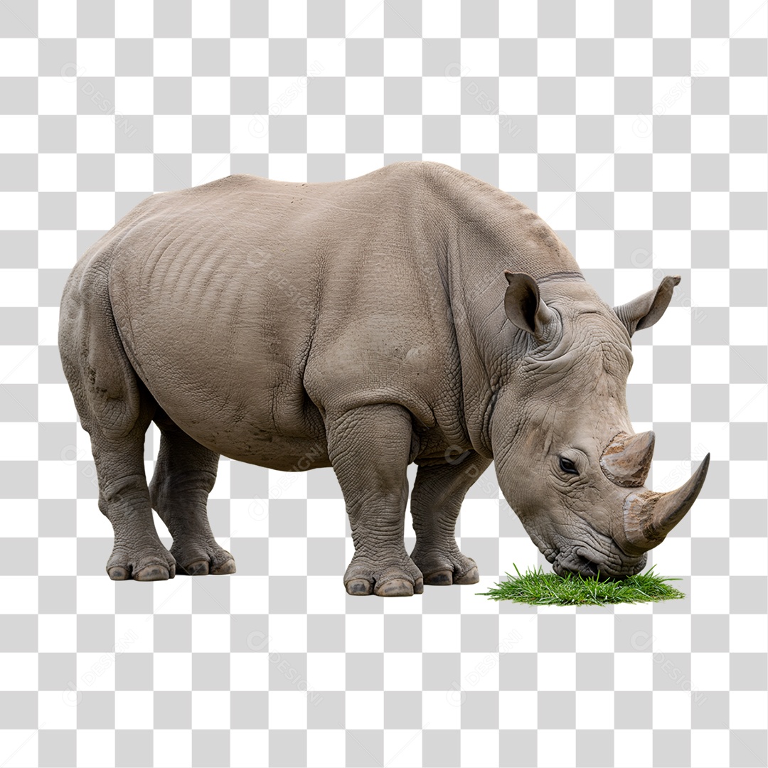 Rinoceronte Animal Silvestre PNG Transparente