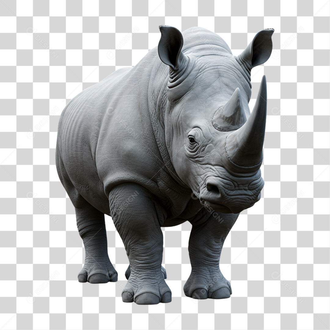 Rinoceronte Animal Silvestre PNG Transparente