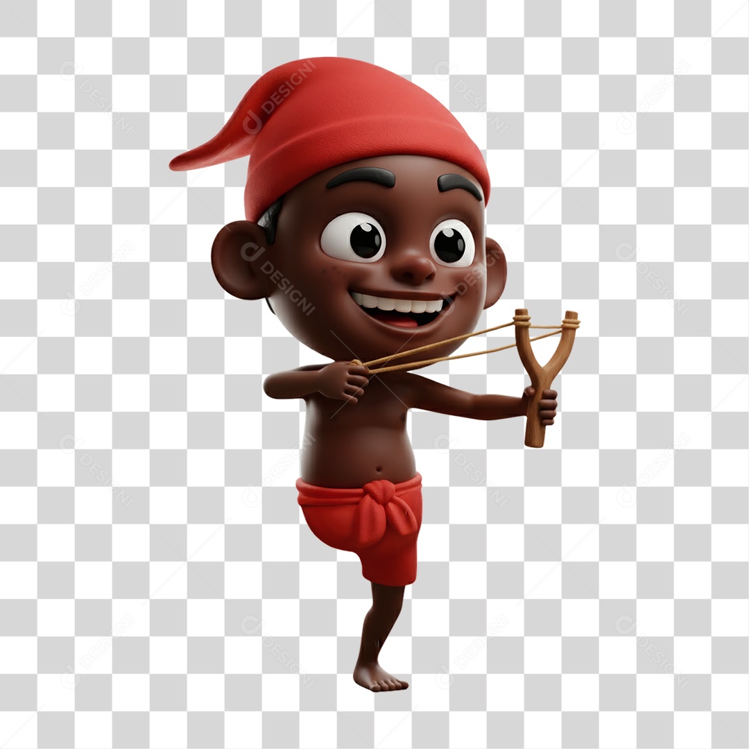 Saci-Pererê Personagem do Folclore Brasileiro PNG Transparente