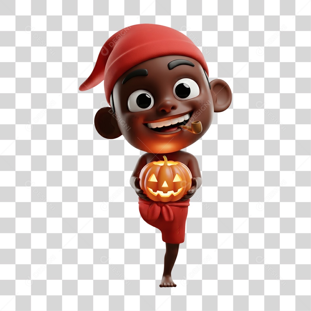 Saci-Pererê Personagem do Folclore Brasileiro PNG Transparente