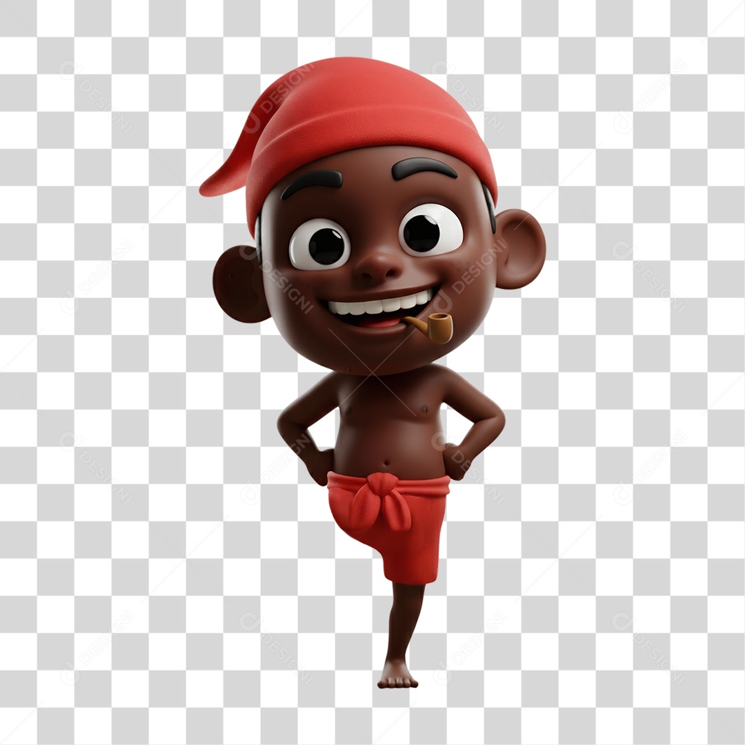 Saci-Pererê Personagem do Folclore Brasileiro PNG Transparente