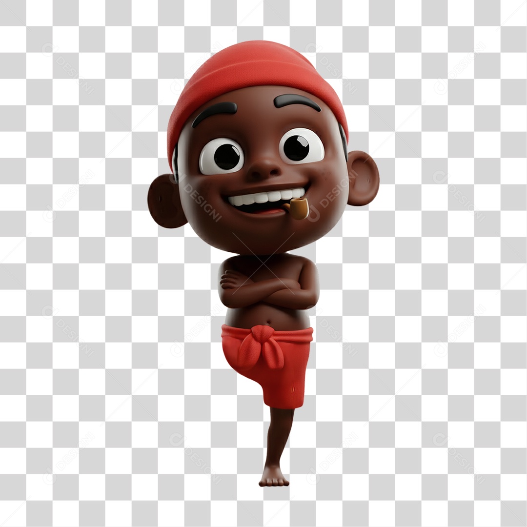 Saci-Pererê Personagem do Folclore Brasileiro PNG Transparente