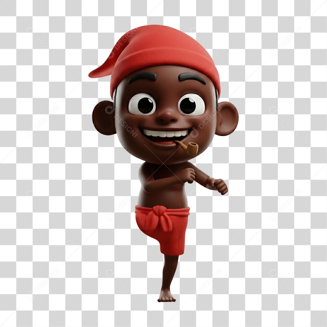 Saci-Pererê Personagem do Folclore Brasileiro PNG Transparente