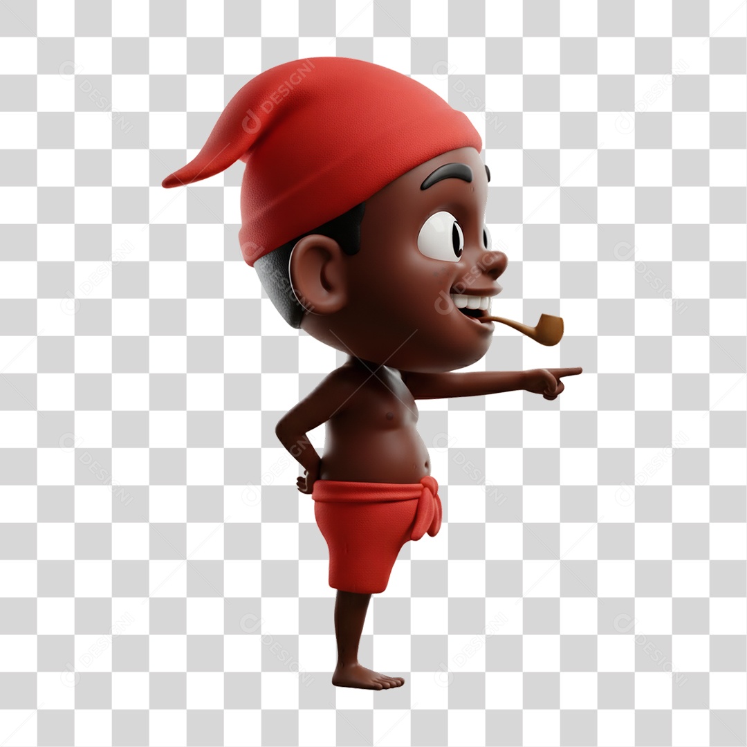 Saci-Pererê Personagem do Folclore Brasileiro PNG Transparente